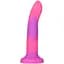 Светящийся в темноте фаллоимитатор Addiction Rave 8″ Glow in the Dark Dildo Pink Purple, 20,3 см - миниатюра 1