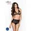 Комплект білизни Passion EXPRESSION Set black L/XL - мініатюра 2