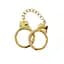 Наручники Taboom Gold Plated BDSM Handcuffs 65 см золотий - мініатюра 3