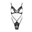 Боди монокини с открытой грудью Passion DIABOLINA Body black L/XL - миниатюра 3