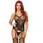 Leg Avenue Jacquard net bodystocking OS Black One size - миниатюра 1