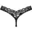 Мереживні стрінги Obsessive Donna Dream Thong M/L Black, низька посадка - мініатюра 4