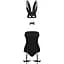 Еротичний костюм кролика Obsessive Bunny costume S/M, Black - мініатюра 3