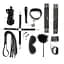 Набір Art of Sex - Spikes BDSM Set LeaTher, 10 предметів, натуральна шкіра, Чорний - мініатюра 2