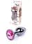 Анальная пробка Jewellery Dark Silver PLUG Pink Boss Series 64-00026 101631 - миниатюра 1