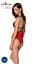 Полупрозрачное боди с кружевом Passion Peonia Body XXL/XXXL red - миниатюра 2