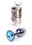 Анальная пробка - Jawellery Dark Silver PLUG Light Blue Boss Series 64-00031 100332 - миниатюра 1