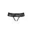 Кружевные стринги с доступом Senia Thong black - Passion L/XL - миниатюра 5