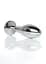 Анальна пробка Jewellery Silver Plug Clear M 9.2 см (рожевий) - мініатюра 6