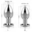 Анальная пробка с вибро Rechargeable Butt Plug USB 10 Functions - Silver Boss Series 22-00053 95514 - миниатюра 3