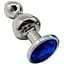 Металева анальна пробка Wooomy Lollypop Double Ball Metal Plug Blue S - мініатюра 1