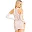 Мінісукня Leg Avenue Mini dress and matching gloves White One Size - мініатюра 3
