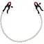 Зажимы для сосков на цепочке Bad Kitty Silicone Nipple Clamps 52 см серебристый - миниатюра 1