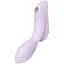 Вакуумний стимулятор клітора з вібрацією Satisfyer Curvy Trinity 2 бузковий - мініатюра 1