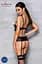 Корсет с открытой грудью Passion JANNIES CORSet L/XL black стринги в наборе - миниатюра 6