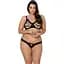Комплект из экокожи Passion Celine Bikini black 4XL/5XL - миниатюра 1