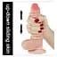 Фалоімітатор LoveToy Sliding Skin Dong 15.5 см тілесний - мініатюра 20
