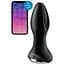Анальная смарт-вибропробка с жемчужным массажем Satisfyer Rotator Plug 2+ Black - миниатюра 2