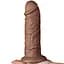 Вібратор Lovetoy Realistic Chubby Dildo 10.5'' 26.6 см коричневий - мініатюра 2