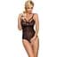 Кружевное боди с доступом 818-TED-1 teddy M/L черное - миниатюра 1