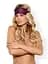 Кружевная маска Obsessive Roseberry One Size фуксия - миниатюра 2