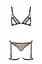 Эротический комплект нижнего белья Passion GABI Set L/XL beige трусики с гартерами - миниатюра 3