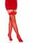 Чулки Leg Avenue Fishnet Thigh Highs With Bow Red One size - миниатюра 4