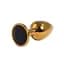 Анальна пробка Fantasy Gold Butt Plug with S 7 см (чорний) - мініатюра 2