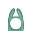 Кільце ерекційне Loveline Pointed Cock Ring 10.7 см (зелений) - мініатюра 7