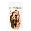 Боди с высоким воротником и глубоким декольте Penthouse - Perfect Lover Black M/L - миниатюра 3