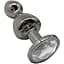 Металева анальна пробка Wooomy Lollypop Double Ball Metal Plug L діаметр 3.5 см довжина 10.5 см - мініатюра 1
