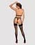 Портупея на грудь Obsessive A740 harness black, искусственная кожа - миниатюра 4