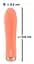Вібратор Orion Peachy Mini Ribbed 13.6 см помаранчевий - мініатюра 6