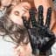 Рукавичка для фістингу I’MCUM Pleasure Hand БДСМ Чорна (IM-KVD006) - мініатюра 4
