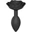 Силиконовая анальная пробка Love To Love Open Roses L size Black Onyx - миниатюра 1