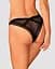 Кружевные трусики с заниженной талией Obsessive Estiqua panties черные M/L - миниатюра 2