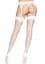 Чулки Leg Avenue Backseam Thigh Highs White One size - миниатюра 2