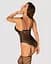 Ажурный бодистокинг под паутину Obsessive Bodystocking G325 black черный комбинезон имитаци S/M/L - миниатюра 2