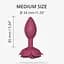 Силиконовая анальная пробка Love To Love Open Roses M size Plum Star - миниатюра 3