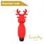 Вібратор для клітора Erospace Sweet Play Mini Reindeer Vibrator A10 8.8 см червоний - мініатюра 7