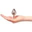 Металева анальна пробка Dorcel - Diamond Plug Rose Gold із прикрасою у вигляді кристалу S - мініатюра 4