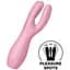 Клиторальный вибратор Satisfyer Threesome 3 с тремя пальчиками Рожевий - миниатюра 2