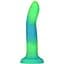 Светящийся в темноте фаллоимитатор Addiction Rave 8″ Glow in the Dark Dildo Blue Green, 20,3 см - миниатюра 1