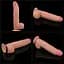 Фалоімітатор LoveToy Sliding-Skin Dual Layer Dong King Sized 31 см тілесний - мініатюра 19