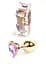 Анальная пробка Jewellery Gold Heart PLUG Rose Boss Series 64-00036 101635 - миниатюра 1