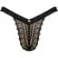Мереживні трусики із заниженою талією Obsessive Estiqua panties M/L, чорні - мініатюра 1