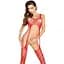 Бодистокинг Passion BS016 комбинезон имитация топа и чулок S/M/L red - миниатюра 1