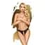 Трусики-тонг Penthouse Naughty Valentine M/L Black, мереживо, відкритий доступ до інтимних зон Penthouse SO6499 94797 - мініатюра 1