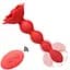 Анальная красная вибро пробка Rose rotating anal beads Boss Series 56-2025 103420 - миниатюра 1