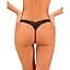 Мереживні стрінги Obsessive Donna Dream Thong XS/S Black, низька посадка - мініатюра 2